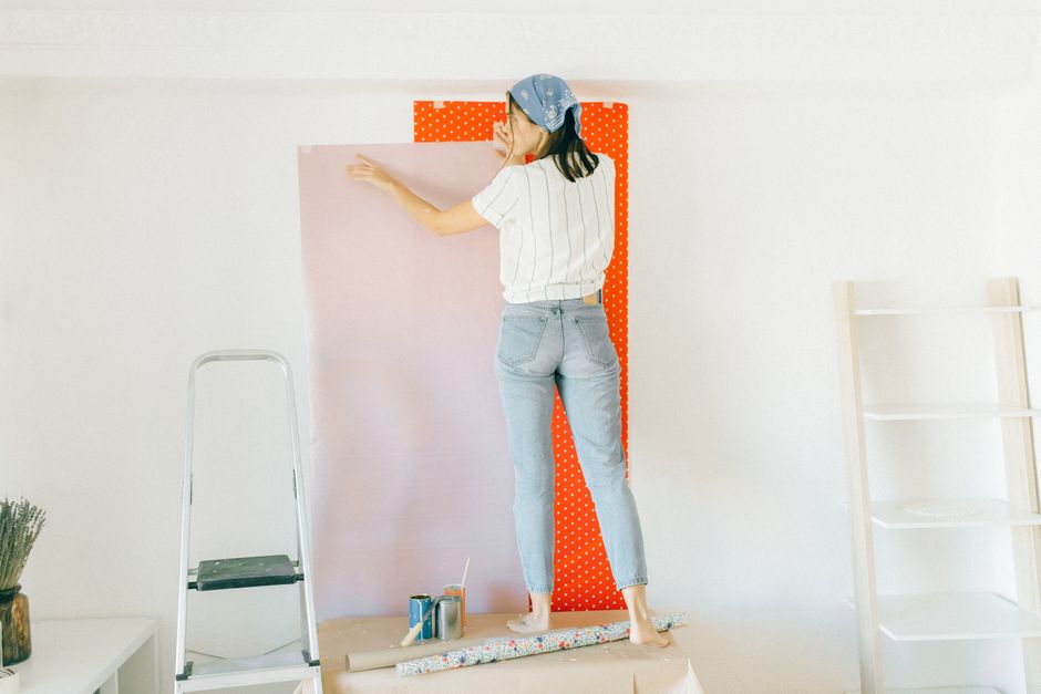 Gedetailleerd fotobehang wordt op maat gesneden. Gedetailleerd fotobehang wordt op maat gesneden.